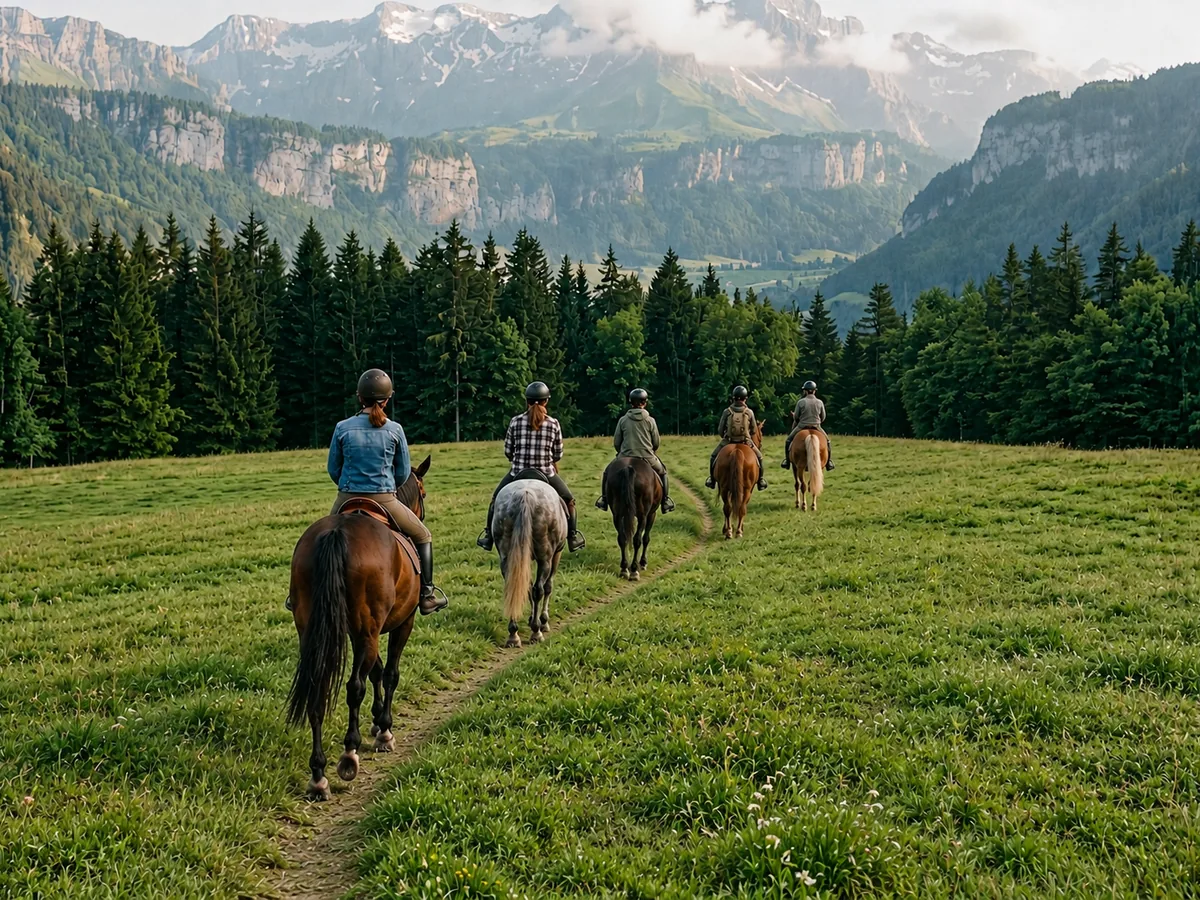 Balade à cheval en Isère, autour de La Terrasse