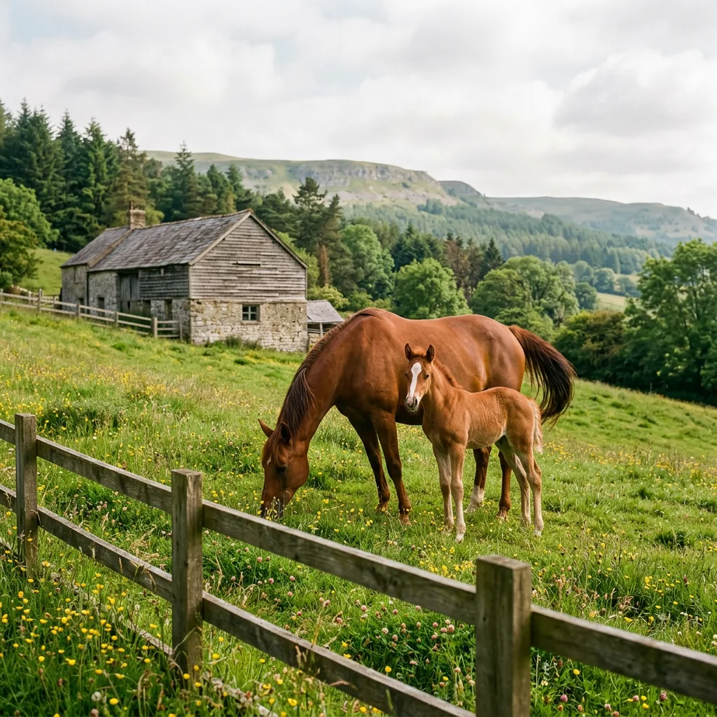 Élevage de chevaux, Haras du Marronier, La Terrasse