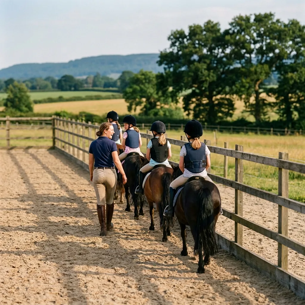 Cours de poney à La Terrasse, Isère